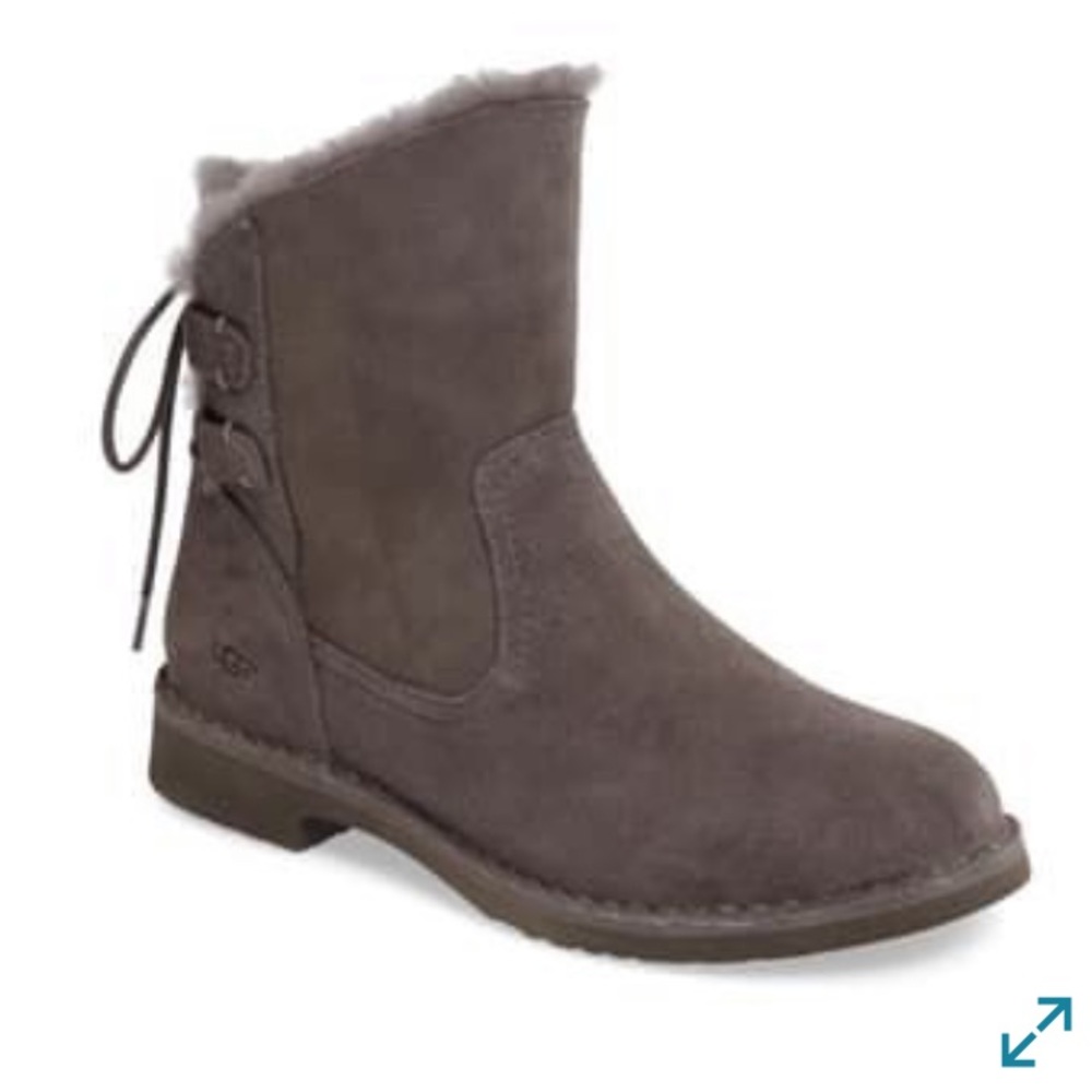 UGG Naiyah Lace-Back Genuine Shearling Boot